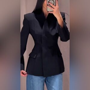 Zara fitted Elegant Black Blazer